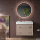 Meuble salle de bain RENOIR 80cm 2 tiroirs MACCHIATO - Salgar 91307