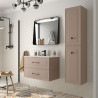 Meuble salle de bain RENOIR 80cm 2 tiroirs MACCHIATO - Salgar 91307