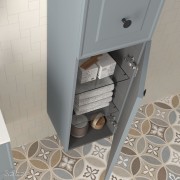 Colonne de salle de bain RENOIR 2 portes Blue Fog - Salgar 91323