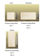 Radiateur à inertie Touch Silicium Blanc Cachemire Mimetic 800W Carré - Valderoma BC0800T
