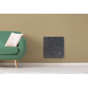 Radiateur à inertie Touch Silicium Natura Noir 800W Carré - Valderoma NN0800T