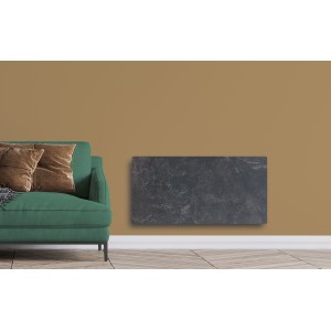 Radiateur à inertie Touch Silicium Natura Noir 1500W Horizontal - Valderoma NN1500T