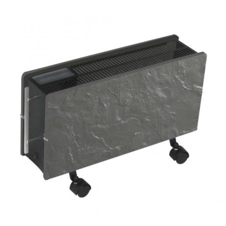 Radiateur à inertie OPTIMUS Natura Noir 1600W - Valderoma DN1600O