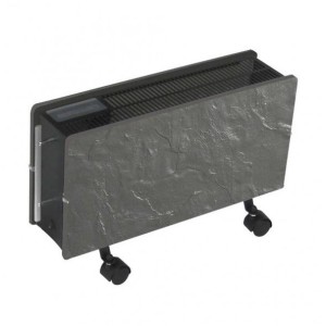 Radiateur à inertie OPTIMUS Natura Noir 1600W - Valderoma DN1600O