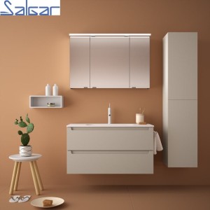 Meuble salle de bain MONTERREY 100cm 2 tiroirs MACCHIATTO - SALGAR 81719 