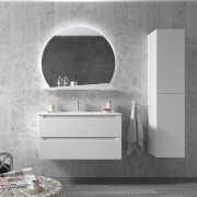 Meuble salle de bain MONTERREY 100cm 2 tiroirs WHITE COTTON - SALGAR 81716