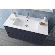 Meuble salle de bain MONTERREY 100cm 2 tiroirs NIGHT BLUE - SALGAR 81728