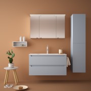 Meuble salle de bain MONTERREY 100cm 2 tiroirs BLUE FOG - SALGAR 81722