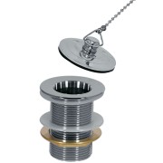 Bonde de lavabo sans trop‑plein Chrome - TRES 13474330