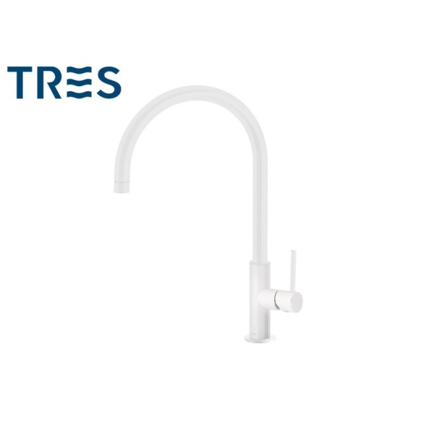 Mitigeur évier Blanc mat - TRES 06254201BM