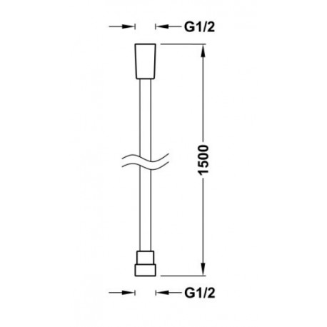 Flexible bain-douche en satin anti-torsion Doré-Or 24k - TRES 913460915OR