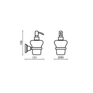 Porte-savon liquide MUSEO Chromé - CRISTINA ONDYNA CA12851