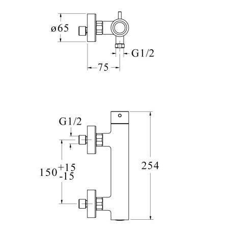 Mitigeur douche Métal brossé TRIVERDE - CRISTINA ONDYNA TV48177