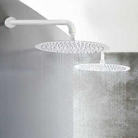 Pomme De Douche Ronde Sandwich Blanc Mat  HYDROTHERAPIE - CRISTINA ONDYNA PD95324