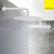 Pomme De Douche Ronde Sandwich Blanc Mat  HYDROTHERAPIE - CRISTINA ONDYNA PD95324