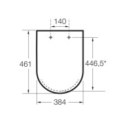 Abattant WC Silencio Blanc BEYOND - ROCA A801B8200B