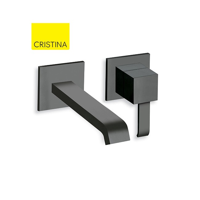 Mitigeur lavabo mural BlackMat QUADRI - CRISTINA ONDYNA QM25713