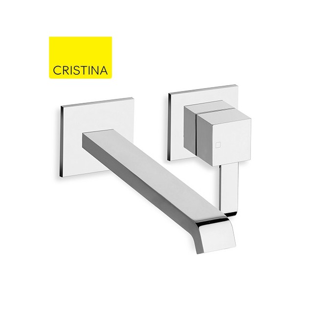 Mitigeur lavabo mural Chromé QUADRI - CRISTINA ONDYNA QM25951