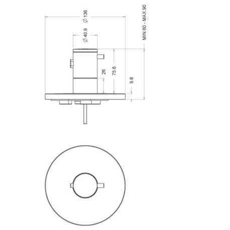 Facade externe Chromé TRIVERDE - CRISTINA ONDYNA XT60051