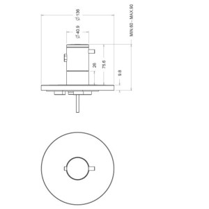 Facade externe Chromé TRIVERDE - CRISTINA ONDYNA XT60051