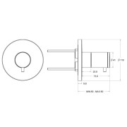 Facade externe Chromé TRIVERDE - CRISTINA ONDYNA XT61051