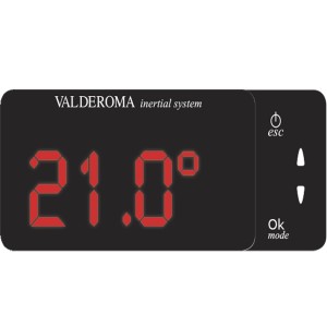 Sèche-serviettes à inertie TACTILO Carré Ardoise Blanche 800W - Valderoma AB08BSA