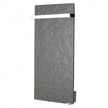 Sèche-serviettes TOUCH SILICIUM Natura Noir 800W Vertical - VALDEROMA NN08BLT