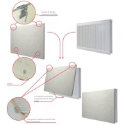 Radiateur chauffage central H2O DK21 Carré Terre Lunaire 750W - VALDEROMA 16075021