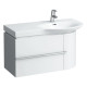 Meuble Sous Lavabo Avec Tiroir Case 90 Chênbla - LAUFEN H4015010755191