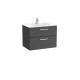 Victoria Unik 2 Tiroirs 700Mm Gris Anthracite - ROCA A851593153