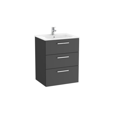 Victoria Unik 3 Tiroirs 600Mm Gris Anthracite - ROCA A851596153 