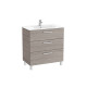 Victoria Unik 3 Tiroirs 800Mm City Oak - ROCA A851597402