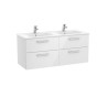 Victoria Unik 2 Tiroirs 1200Mm Blanc Brillant - ROCA A851599806