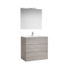 Victoria Pack 3 Tiroirs 800Mm City Oak - ROCA A851608402
