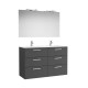 Victoria Pack 3 Tiroirs 1200Mm Gris Anthracite - ROCA A851609153