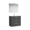 Victoria Pack 3 Tiroirs 800Mm Gris Anthracite - ROCA A851608153