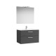 Victoria Pack 2 Tiroirs 800Mm Gris Anthracite - ROCA A851604153