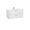 Victoria Unik 2 Tiroirs 1000Mm Blanc Brillant - ROCA A851595806