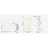 Sèche-serviette H2O DK11 Vertical Blanc Quartz 850W - VALDEROMA 17085011B