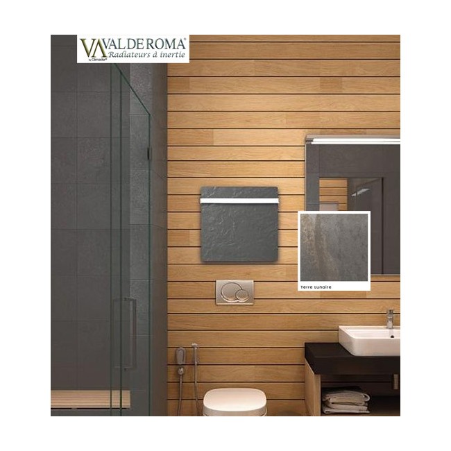 Sèche-serviette H2O DK11 Carré Terre Lunaire 500W - VALDEROMA 16050011B