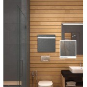 Sèche-serviette H2O DK11 Carré Terre Lunaire 500W - VALDEROMA 16050011B