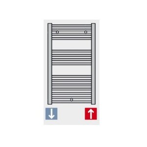 Sèche serviettes eau chaude BANGA 760W Blanc - FINIMETAL BAN2660C