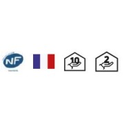 Sèche serviettes électrique TAHITI 1250W Blanc - FINIMETAL T142EH