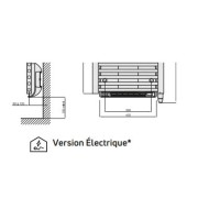 Sèche serviettes électrique TAHITI Speed'Air 300W Blanc - FINIMETAL T032ES