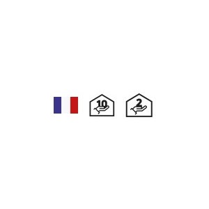 Sèche serviettes électrique TAHITI Speed'Air 300W Blanc - FINIMETAL T032ES