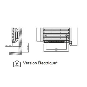 Sèche serviettes électrique TAHITI Speed'Air 1500W Blanc - FINIMETAL T152ES