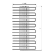 Sèche serviettes eau chaude SANAGA 777W - FINIMETAL SA50860CBTWT