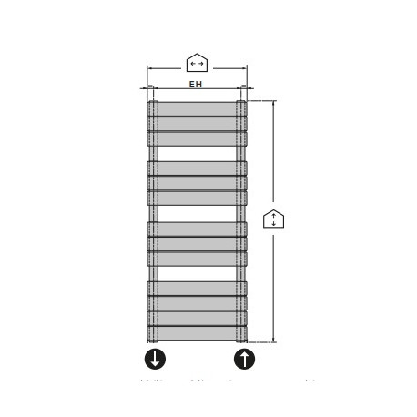 Sèche serviettes eau chaude CHORUS BAINS SPEED AIR 1311W - FINIMETAL CHO1980CS