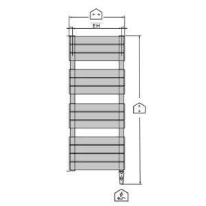 Sèche serviettes électrique - CHORUS BAINS SPEED AIR Soufflant 1450W (500W + 950W) - FINIMETAL CHO1052ES