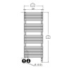 Sèche serviettes mixte CHORUS BAINS SPEED AIR 1250W - FINIMETAL CHO1960MS